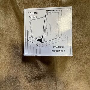 Genuine Suede A-Line Skirt - Tan